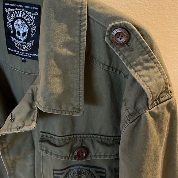 GRIMFROST CLAN - Military Style Jacket - New without Tags - Picture 6 of 8